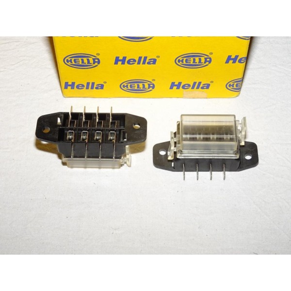 1 Boite à fusible fiche plate 4 poles 8JD005993-082 adaptable universel auto poids lourd tracteur engin agricole chantier bateau