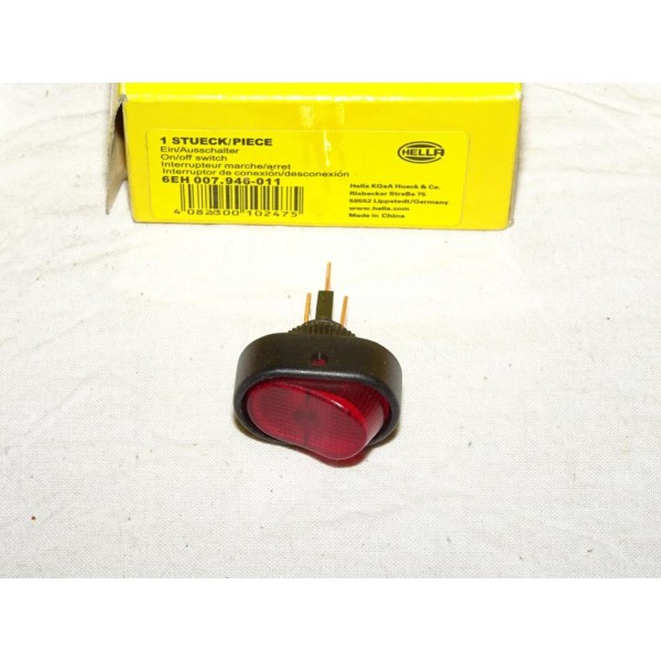 Bouton interrupteur marche arret 6EH007946-011 adaptable universel auto poids lourd tracteur engin agricole chantier bateau 