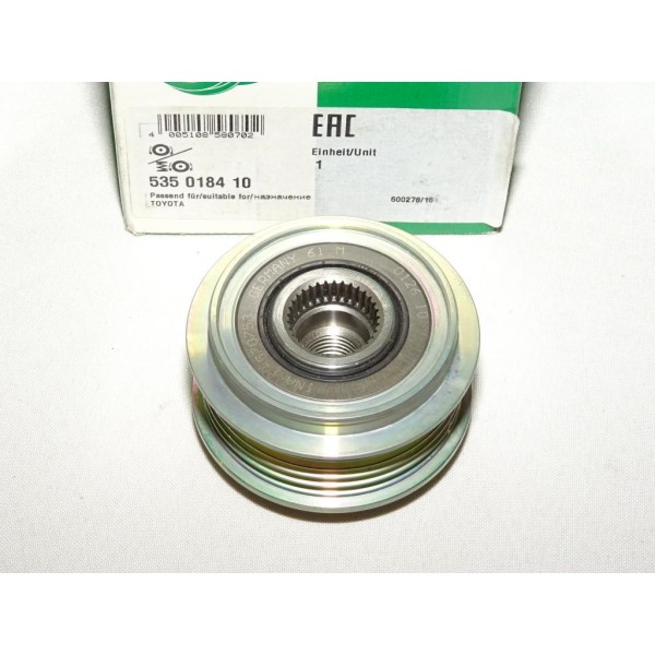 Poulie alternateur 535018410 pour toyota avensis T25 avensis verso M2 corolla E120 E121 previa XR30 RAV4 XA20 2.0D-4D diesel 