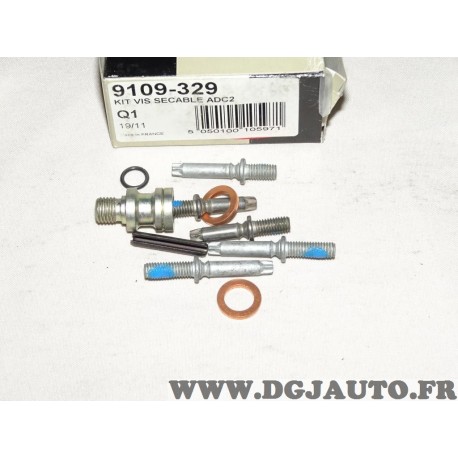 Kit vis secable couvercle pompe à injection 9109-329 9109329 delphi ADC2 