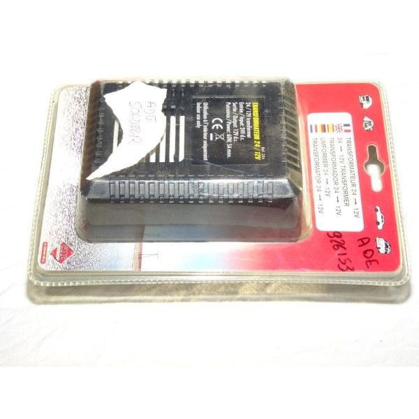 Convertisseur transformateur courant electrique 24V en 12V sur prise allume cigare HTC 430517 926153 