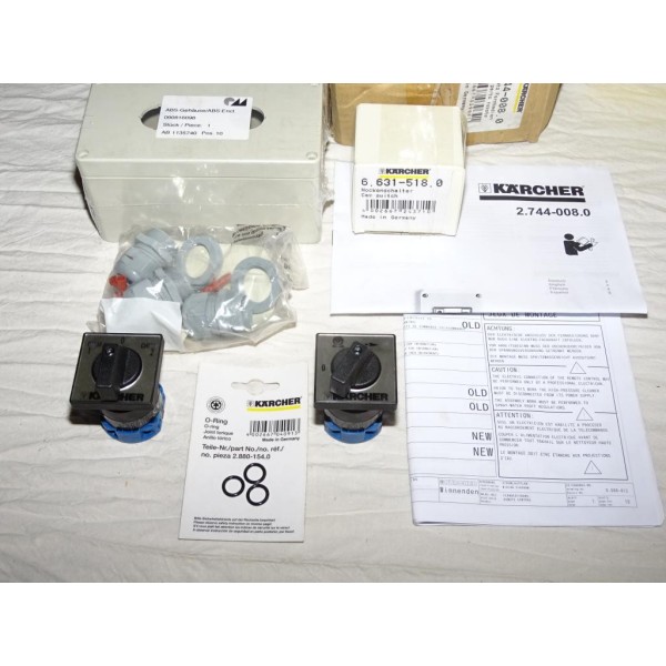 Kit telecommande simple M-A chaud froid detergent 1 + 2 fixation mural Karcher 2.744-008.0 
