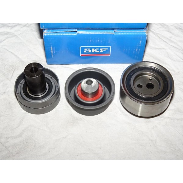 Jeu 3 galets tendeurs + enrouleur courroie de distribution (non incluse) VKMA92513 pour nissan almera N15 primera P10 W10 sunny 
