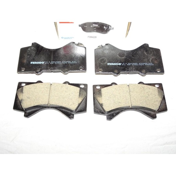 Jeux 4 plaquettes de frein avant montage advics FDB4229 pour toyota land cruiser 200 prado sequoia tundra 2 II lexus LX 3 III J2