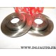 Paire disques de frein arriere 265mm diametre plein DDF1420 pour mazda 3 BK BL 