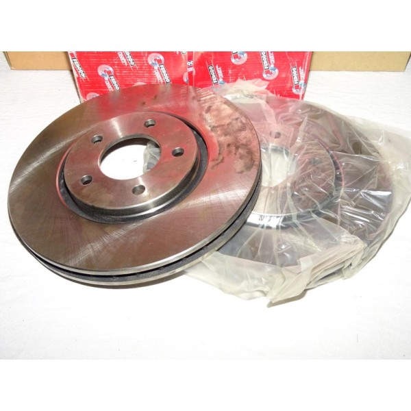 Paire disques de frein avant 302mm diametre ventilé DDF1372 pour fiat freemont lancia chrysler voyager dodge caravan 