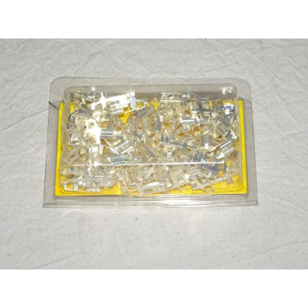 Lot 10 cosses plates connecteur electrique branchement faisceau cable 1.5-2.5mm² universel B105 8KW744821-003* pour véhicules au