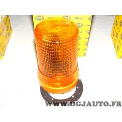 Gyrophare feu tournant orange 12V 2RL006295-101 adaptable universel poids lourd tracteur engin agricole