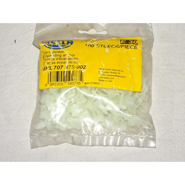 Sachet 100 tirants ecartement bride de fixation attache cable rislan E30 8HL707878-002 pour véhicules auto poids lourd tracteur 