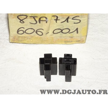 1 Boitier connecteur cosse electrique branchement relais telerupteur  8JD733963-001 pour véhicules auto poids lourd tracteur engi