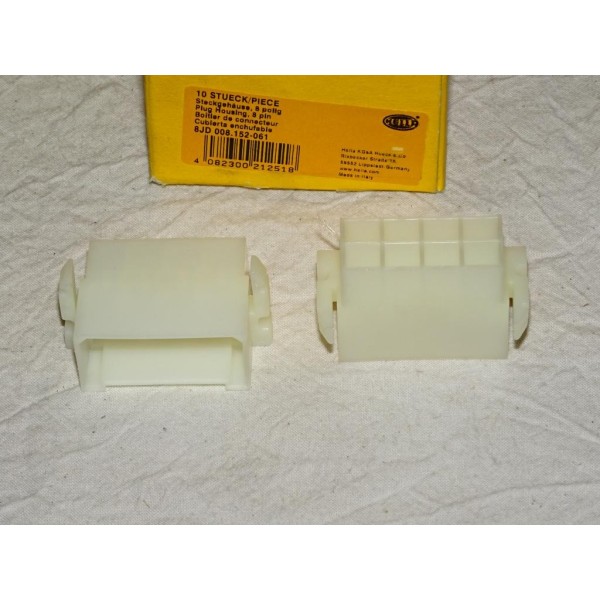 1 Boitier connecteur fiche plate electrique branchement faisceau cable 8 poles universel 8JD008152-061 pour véhicules auto poids