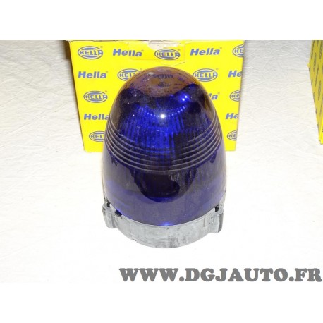 Gyrophare feu tournant coque bleu 2RL007337-101 adaptable universel pour véhicule de secours 