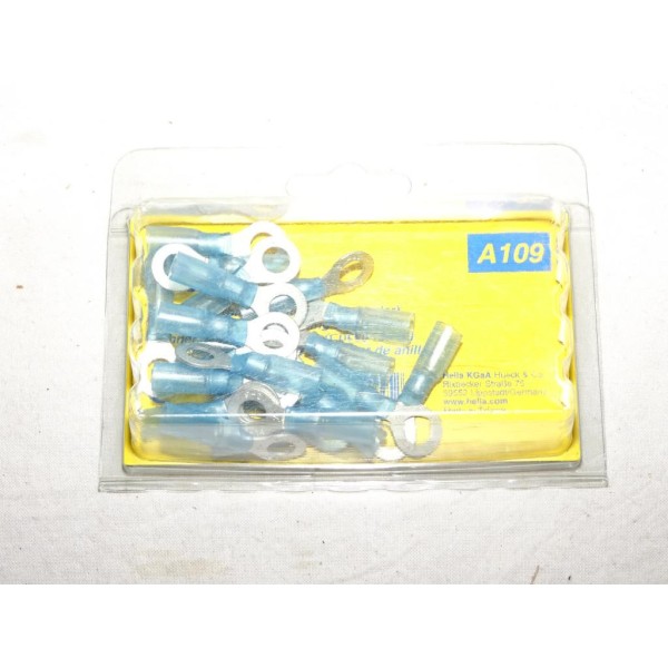 Boite de 25 cosses bague connecteur electrique branchement faisceau cable 1.5-2.5mm² universel A109 8KW732575-003 pour véhicules