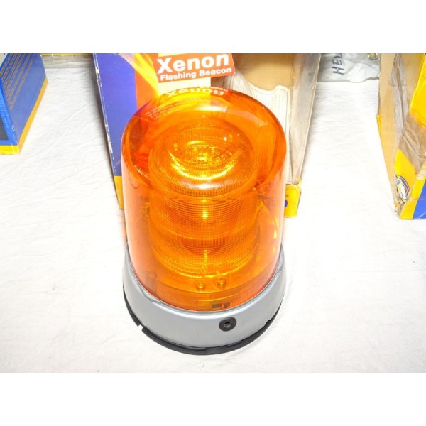 Gyrophare feu tournant orange 12V Xenon flash KLX7000F 2RL008181-101 adaptable universel poids lourd tracteur engin agricole 
