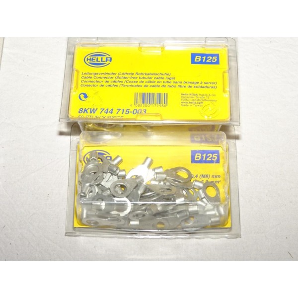 Lot 10 cosses bagues connecteur electrique branchement faisceau cable 4-6mm² universel B125 8KW744715-003 pour véhicules auto po