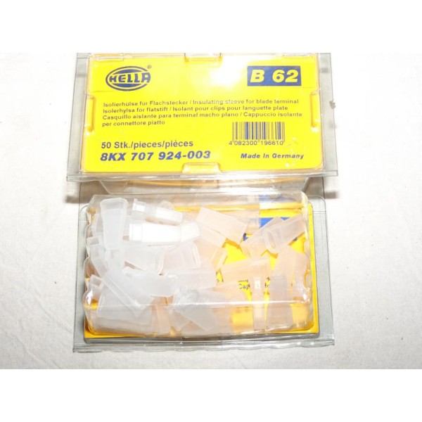 1 Boite de 50 connecteurs de cable electrique douille plate branchement faisceau universel B62 8KX707924-003 pour véhicules auto