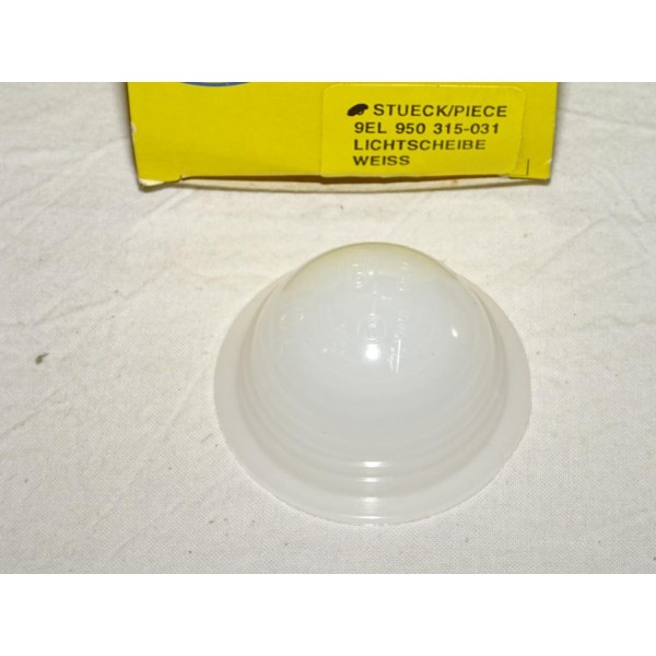 Cabochon feu de gabarit position rond blanc adaptable universel 9EL950315-031 pour poids lourd tracteur engin agricole remorque