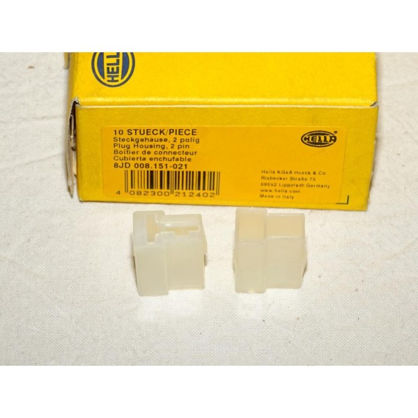 1 Boitier connecteur douille plate electrique branchement faisceau cable 2 pin universel 8JD008151-021 pour véhicules auto poids