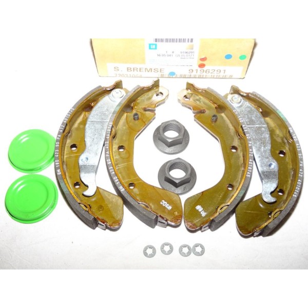 Jeux 4 machoires de frein arriere 200x29mm diametre 9196291 pour opel corsa C 