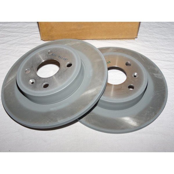 Paire disques de frein arriere plein 264mm diametre 93176548 pour opel astra H combo 3 III C meriva A 