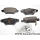 Jeux 4 plaquettes de frein arriere montage bendix bosch 9198598 pour opel astra G zafira A corsa C