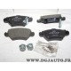 Jeux 4 plaquettes de frein arriere montage bendix bosch 9195147 pour opel astra G zafira A corsa C