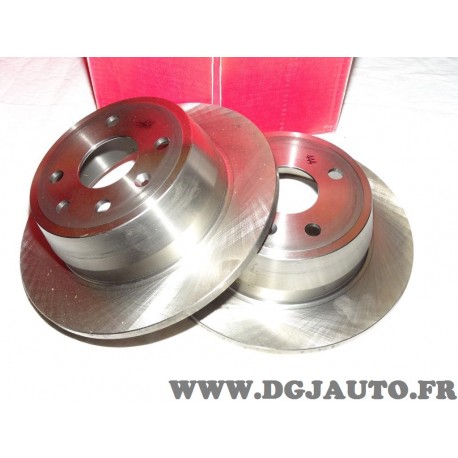 Paire disques de frein arriere plein 258mm diametre 8671017419 pour opel astra F vectra A 