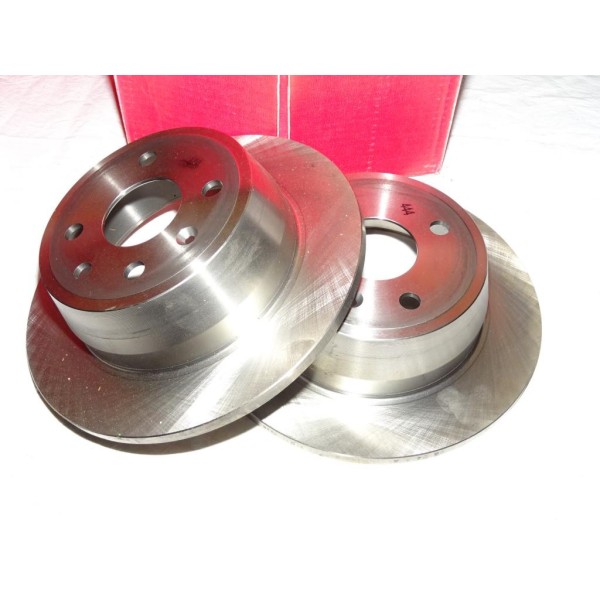 Paire disques de frein arriere plein 258mm diametre 8671017419 pour opel astra F vectra A 