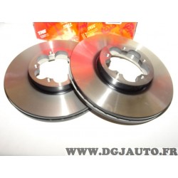 Paire disques de frein avant 300mm diametre ventilé DF2390S pour ford transit 6 VI dont tourneo partir de 2006