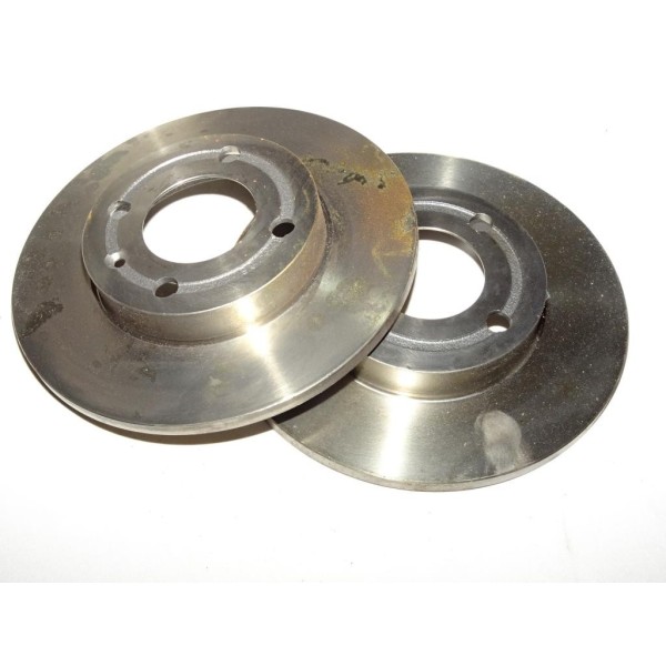 Paire disques de frein avant plein 239mm diametre 8671003558 pour seat arosa volkswagen polo 3 III 