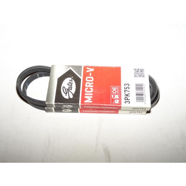 1 Courroie accessoire 3PK753 pour dacia logan sandero land rover freelander MG ZR nissan kubistar renault kangoo clio 2 II rover