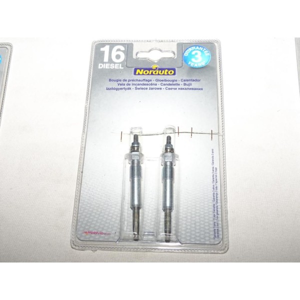 Blister 2 bougies de préchauffe 508947 pour honda accord 5 6 V VI civic 6 VI CE CF CG CK CH MB MC MA EJ EK land rover freelander