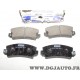 Jeux 4 plaquettes de frein avant montage bendix NFP114 pour renault 4 5 6 12 14 15 16 17 18 20 R4 R5 R6 R12 R14 R15 R16 R17 R18 