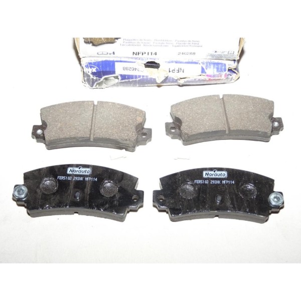 Jeux 4 plaquettes de frein avant montage bendix NFP114 pour renault 4 5 6 12 14 15 16 17 18 20 R4 R5 R6 R12 R14 R15 R16 R17 R18 