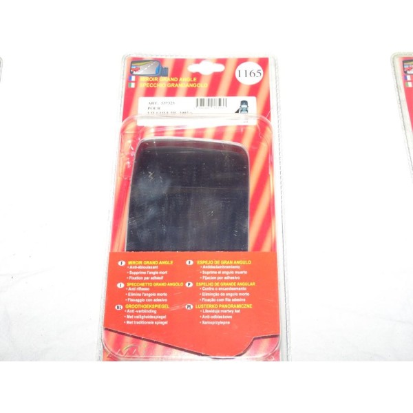 Vitre miroir glace retroviseur grand angle avant gauche 1165 537323 pour volkswagen golf 3 III vento 