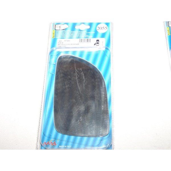 Vitre miroir glace retroviseur avant gauche 2055 537426 pour renault 19 R19 de 1988 à 1997 