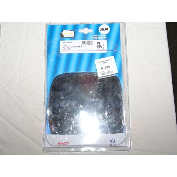 Vitre miroir glace retroviseur avant droit MAD 3030 455198 pour renault kangoo 2 II