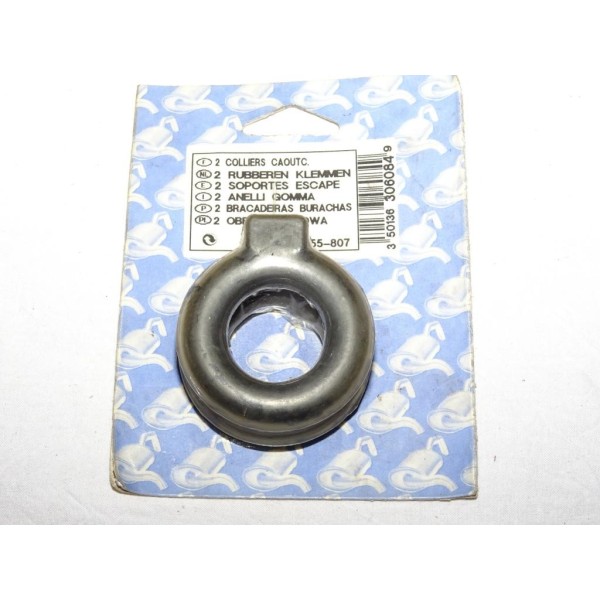 Blister 2 silents bloc fixation silencieux echappement Bosal 255807 pour seat toledo 1 I volkswagen golf 2 II jetta 2 II 