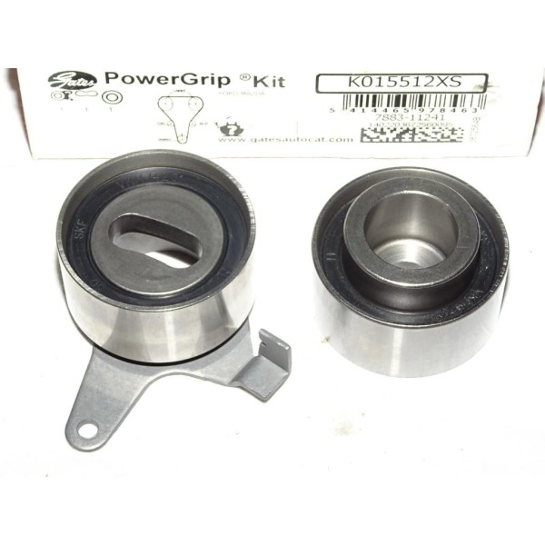 Ensemble galets tendeur + enrouleur courroie de distribution (non incluse) Gates K015512XS pour mazda 323 BA BJ 1.5 1.6 essence 