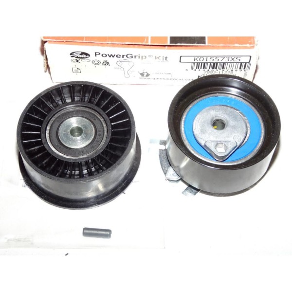 Ensemble galets tendeur + enrouleur courroie de distribution (non incluse) Gates K015573XS pour renault avantime espace 3 4 III 