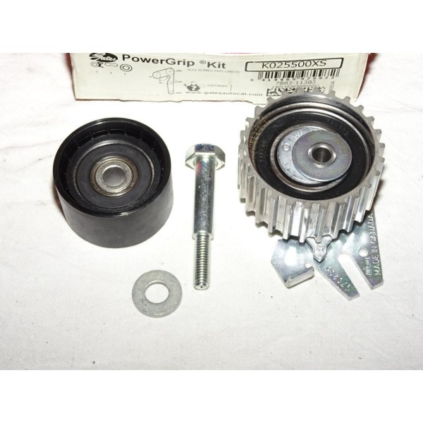 Ensemble galets tendeur + enrouleur courroie de distribution (non incluse) Gates K025500XS pour alfa romeo 145 146 147 156 fiat 