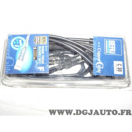 Jeu cable faisceau fils allumage bougie Beru C30 0900301070 pour seat arosa cordoba ibiza 2 II inca toledo skoda felicia octavia