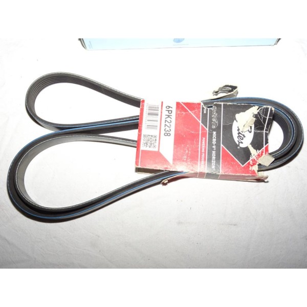 Courroie accessoire Gates 6PK2238 pour jeep grand cherokee wrangler mercedes classe C W202 E W211 volkswagen transporter dodge d