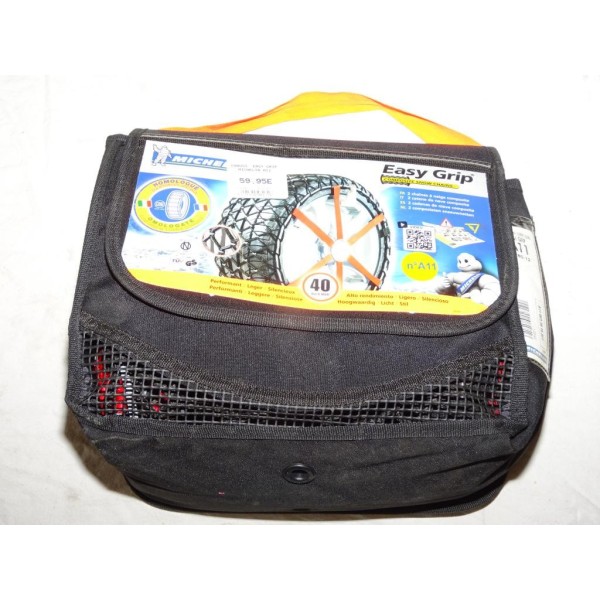 Paire chaines neige composite michelin easy grip Michelin A11 pour pneu 135/80/12 135 80 12 