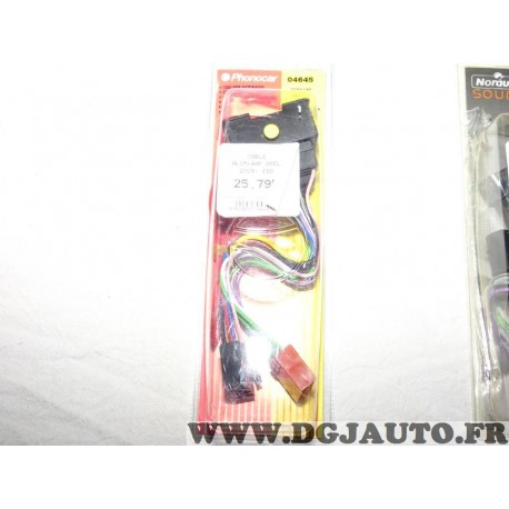 Faisceau connecteur branchement poste radio autoradio Phonocar 04645 pour opel adam astra antara corsa insignia meriva mokka zaf