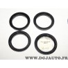 Lot 4 bagues centrage entretoise de jante roue 73.1-56.6 NGTS 15804 374389 pour opel