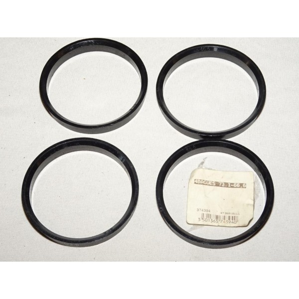 Lot 4 bagues centrage entretoise de jante roue 73.1-66.6 NGTS 374394 