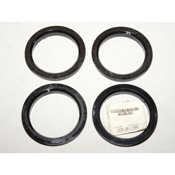 Lot 4 bagues centrage entretoise de jante roue 73.1-58.1 NGTS 15800 373745 pour fiat alfa romeo 