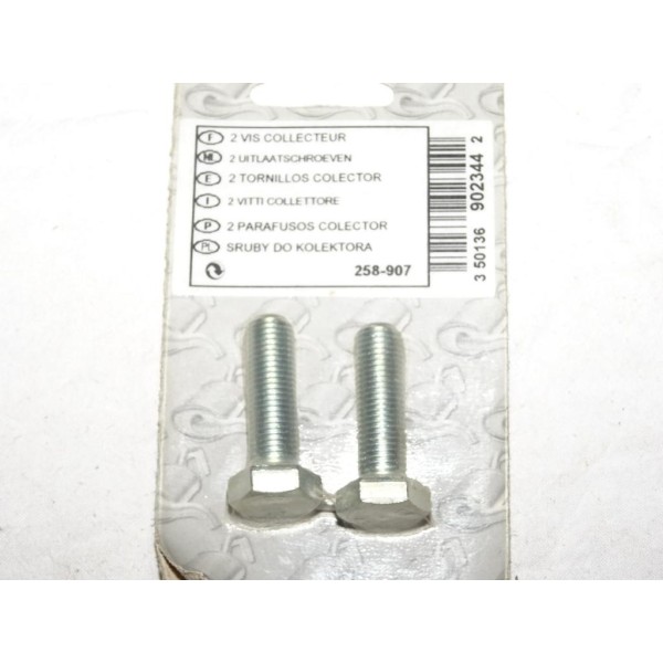 Blister 2 vis boulon fixation echappement silencieux collecteur tuyau 35mm Bosal 258907 pour divers véhicules fiat alfa romeo la