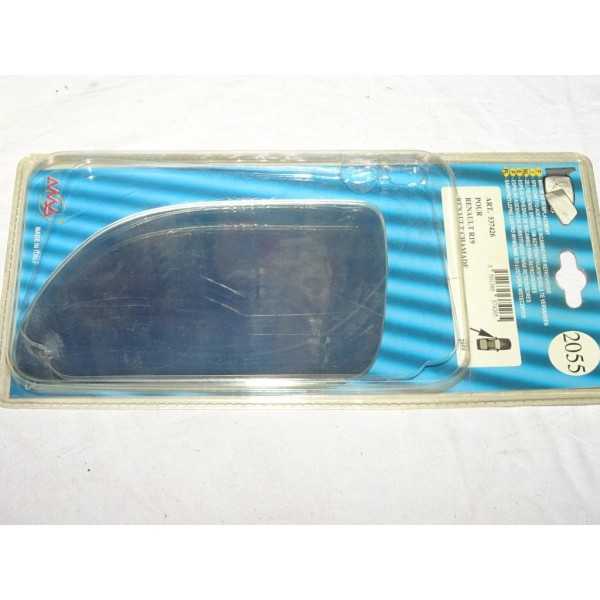 Vitre miroir glace retroviseur avant gauche MAD 2055 537426 pour renault 19 R19 de 1988 à 1997 